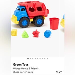 Green Toys Mickey Mouse & Friends Shape Sorter Truck